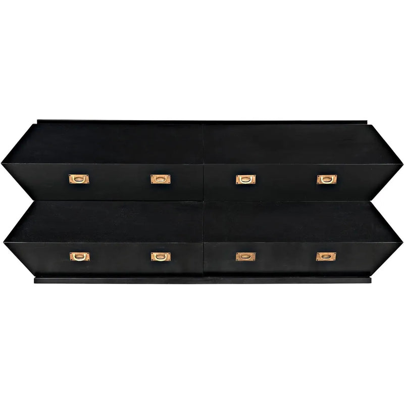 Vico Wood Black Dresser