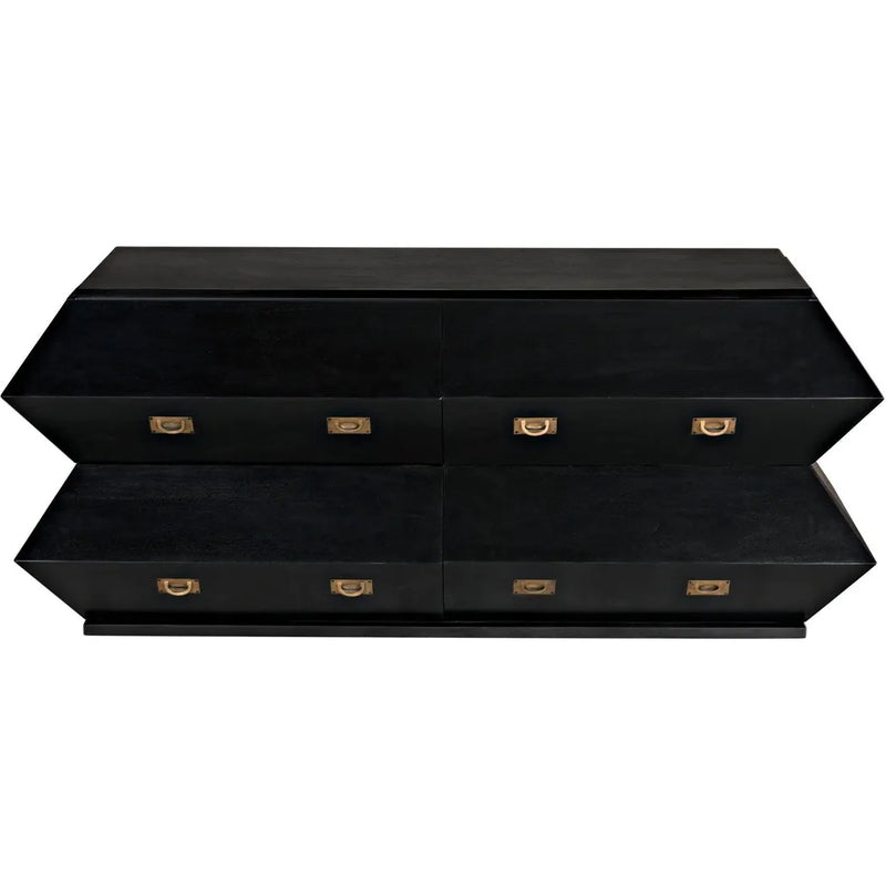 Vico Wood Black Dresser