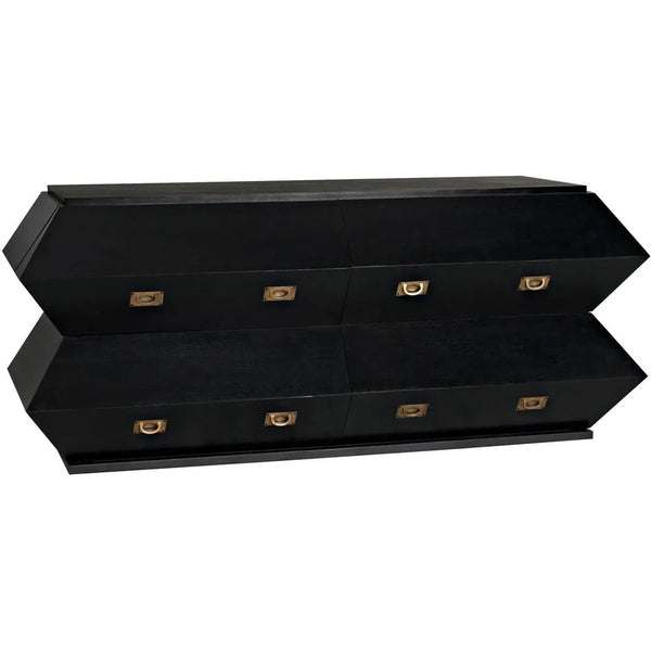 Vico Wood Black Dresser