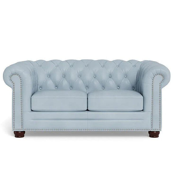 Victoria Leather Chesterfield Loveseat - LOOMLAN - Uptown Sebastian - Sofas & Loveseats