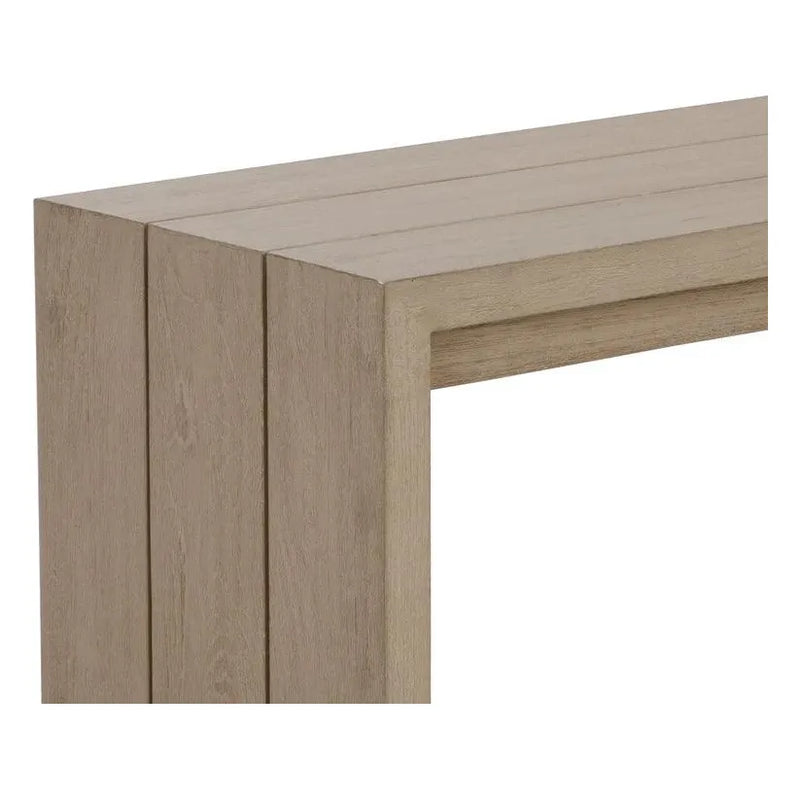 Viga Wooden Outdoor Backless Bench-Outdoor Benches-SUNPAN-LOOMLAN