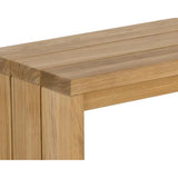 Viga Wooden Outdoor Backless Bench-Outdoor Benches-SUNPAN-LOOMLAN