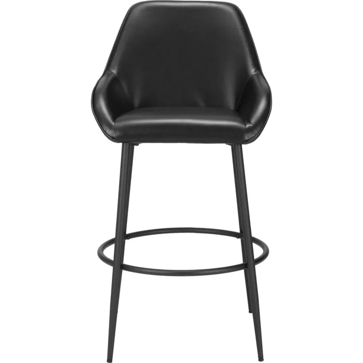 Vila Barstool (Set of 2) Black - LOOMLAN - Zuo Modern - Bar Stools