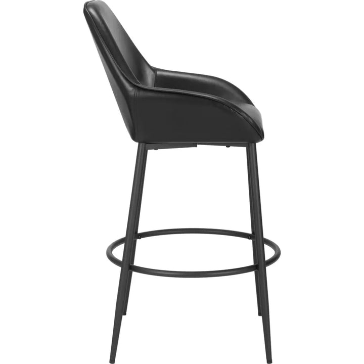Vila Barstool (Set of 2) Black - LOOMLAN - Zuo Modern - Bar Stools