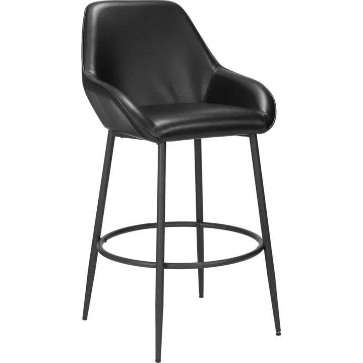Vila Barstool (Set of 2) Black - LOOMLAN - Zuo Modern - Bar Stools