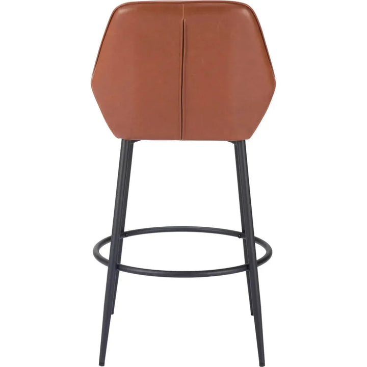 Vila Barstool (Set of 2) Brown - LOOMLAN - Zuo Modern - Bar Stools