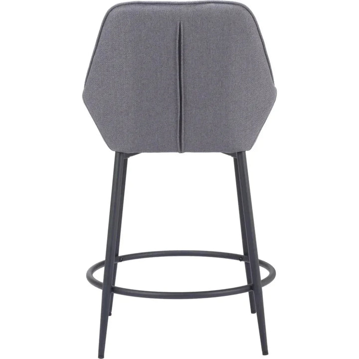 Vila Counter Stool (Set of 2) Gray - LOOMLAN - Zuo Modern - Counter Stools