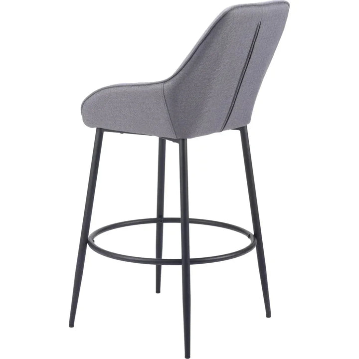 Vila Barstool (Set of 2) Gray - LOOMLAN - Zuo Modern - Bar Stools