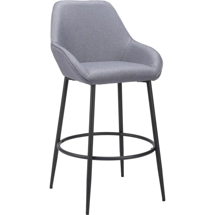 Vila Barstool (Set of 2) Gray - LOOMLAN - Zuo Modern - Bar Stools