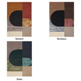Vilja Bordeaux Brown Beige Black Handmade Wool Rug Area Rugs LOOMLAN By Linie Rugs