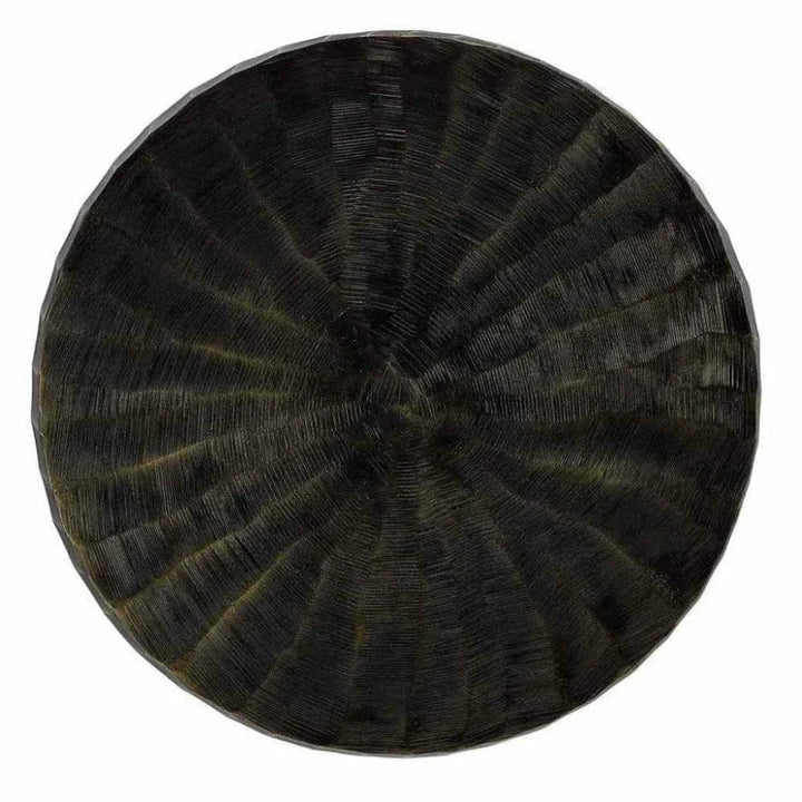 Vintage Brass Luca Drinks Table - LOOMLAN - Currey & Co - Side Tables