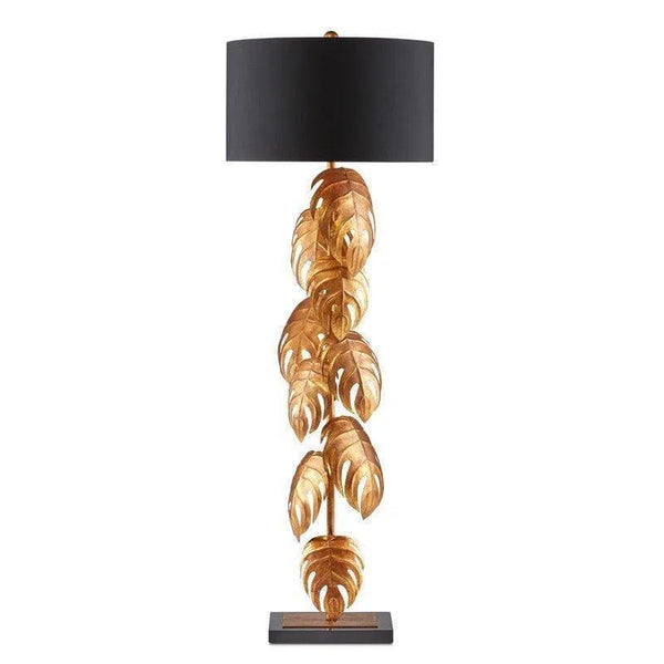 Vintage Gold Irvin Floor Lamp Floor Lamps LOOMLAN By Currey & Co