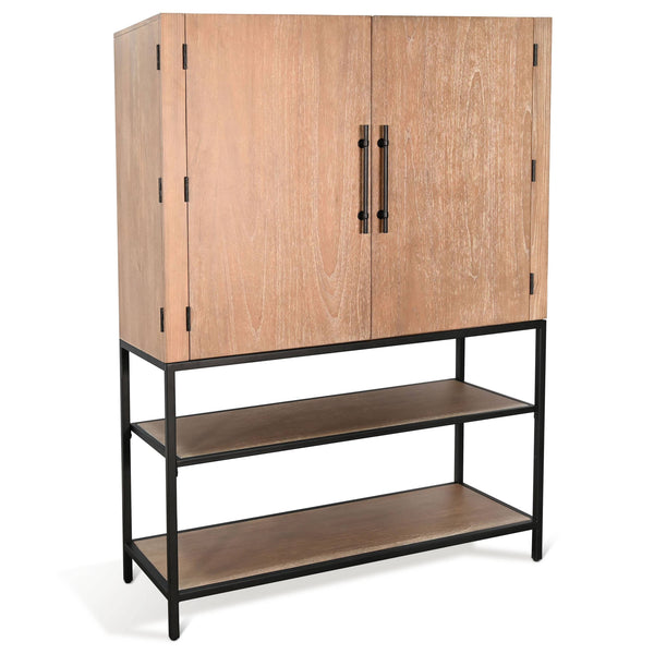 Violet Wooden Wine Bar Cabinet-Home Bar Cabinets-Sunny D-LOOMLAN