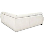 Virginia Symmetrical White Leather Sectional