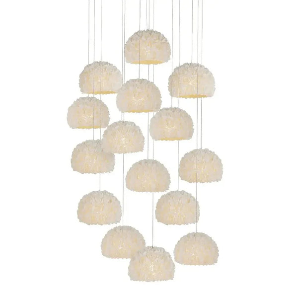 Virtu 15 - Light Round Multi - Drop Pendant - LOOMLAN - Currey & Co - Pendants