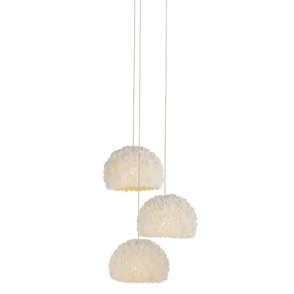 Virtu 3 - Light Round Multi - Drop Pendant - LOOMLAN - Currey & Co - Pendants