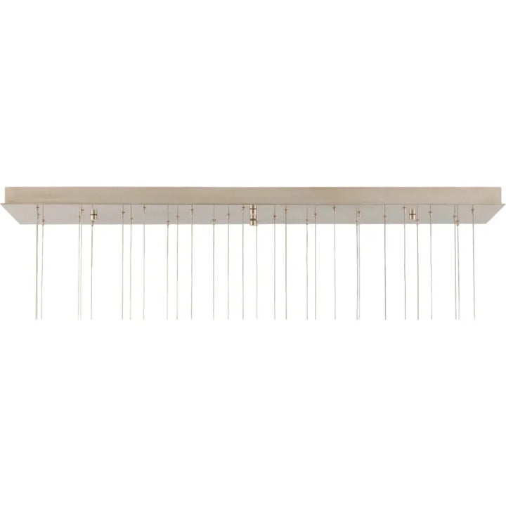 Virtu 30 - Light Rectangular Multi - Drop Pendant - LOOMLAN - Currey & Co - Pendants