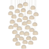 Virtu 36-Light Round Multi-Drop Pendant-Pendants-Currey & Co-LOOMLAN