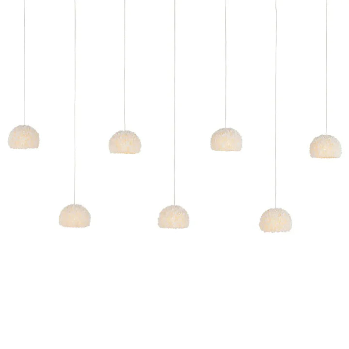 Virtu 7 - Light Rectangular Multi - Drop Pendant - LOOMLAN - Currey & Co - Pendants