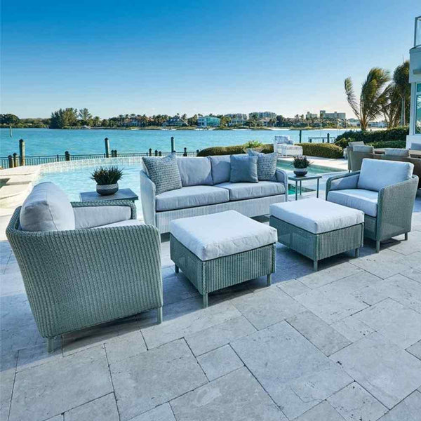 Visions Lounge Chair Premium Wicker Furniture Outdoor Accent Chairs LOOMLAN By Lloyd Flanders