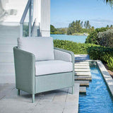 Visions Outdoor Sunbrella Replacement Cushions For Dining Armchair Replacement Cushions LOOMLAN By Lloyd Flanders