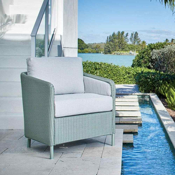 Visions Outdoor Sunbrella Replacement Cushions For Lounge Chair Outdoor Accent Chairs LOOMLAN By Lloyd Flanders