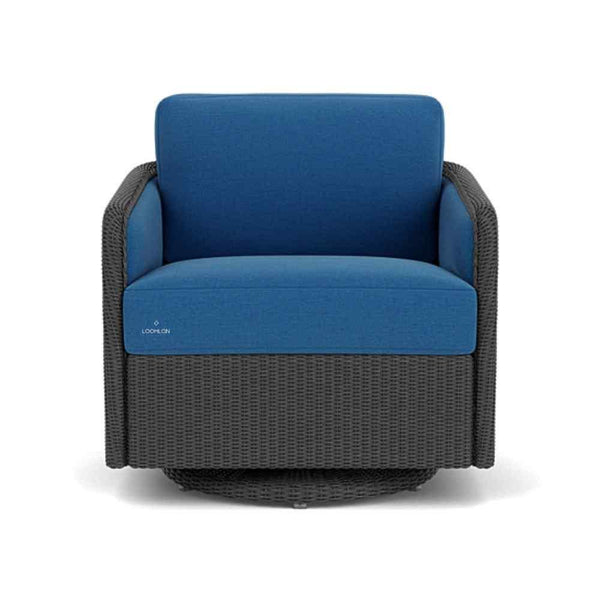 Visions Swivel Glider Lounge Chair Premium Wicker Furniture Outdoor Accent Chairs LOOMLAN By Lloyd Flanders