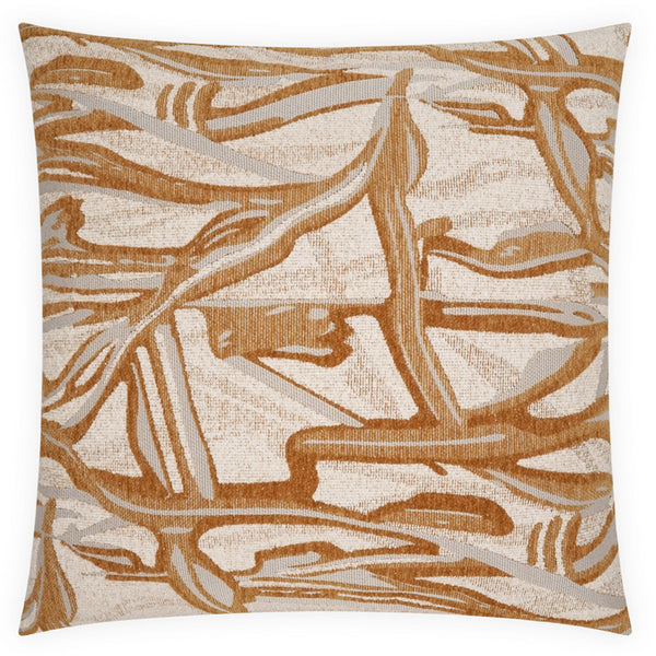 Vitali Copper Throw Pillow
