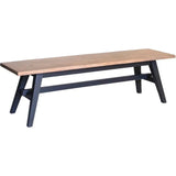 Viva Reclaimed Wood Dining Bench Black Legs