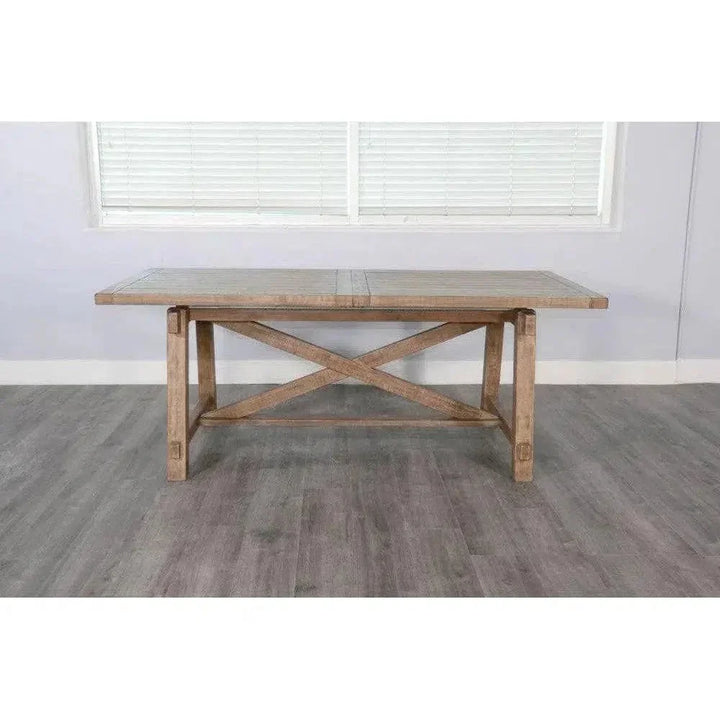 Vivian Rectangular Extension Table Light Brown-Dining Tables-Sunny D-LOOMLAN