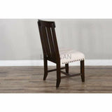 Vivian Slatback Dining Chair With Cushioned Seat Dining Chairs LOOMLAN By Sunny D