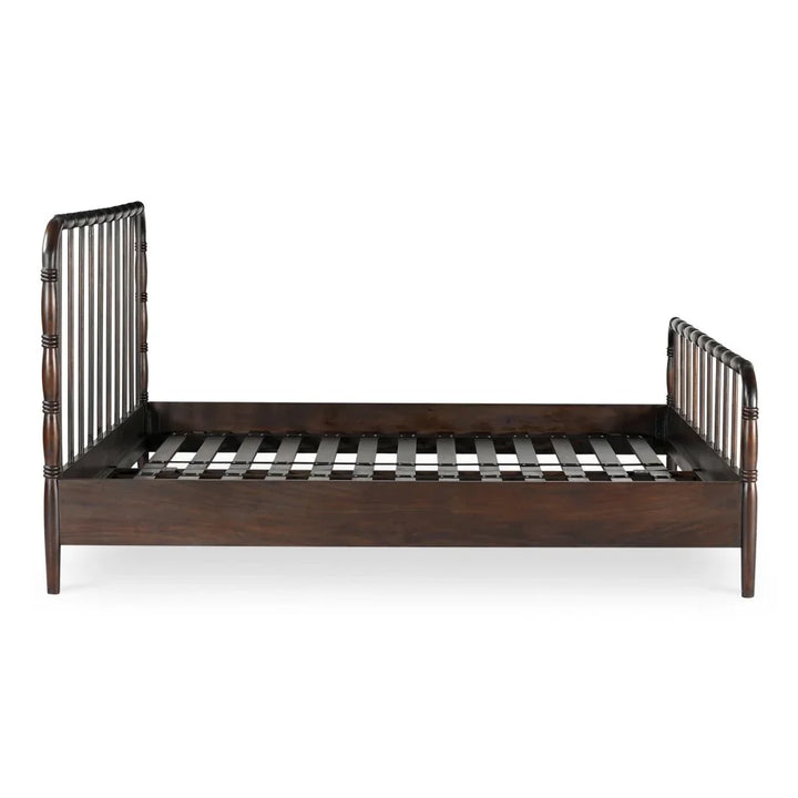 Vivian Solid Acacia Brown Wood Finish Bed - LOOMLAN - Moe's Home - Beds