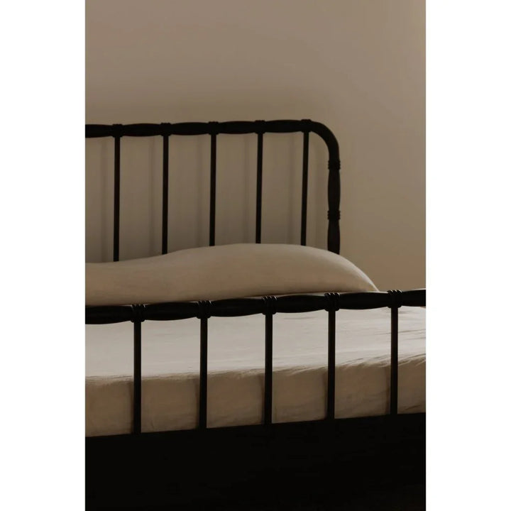 Vivian Solid Acacia Brown Wood Finish Bed - LOOMLAN - Moe's Home - Beds