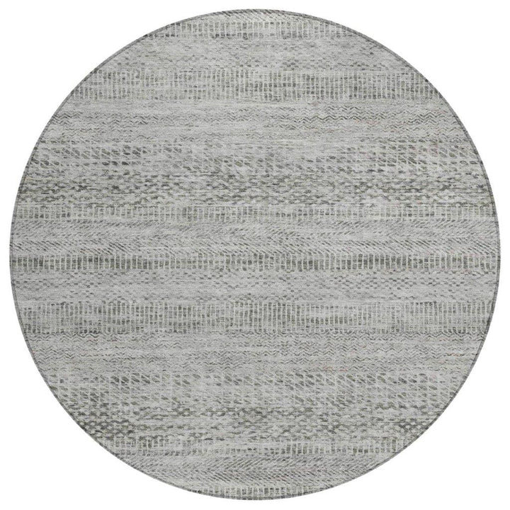 Viviennea Gray Washable Indoor - Outdoor Rug - LOOMLAN - LOOMLAN Rugs - Outdoor Rugs