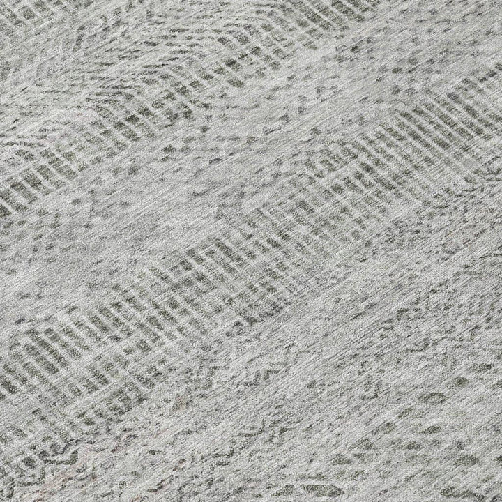 Viviennea Gray Washable Indoor - Outdoor Rug - LOOMLAN - LOOMLAN Rugs - Outdoor Rugs