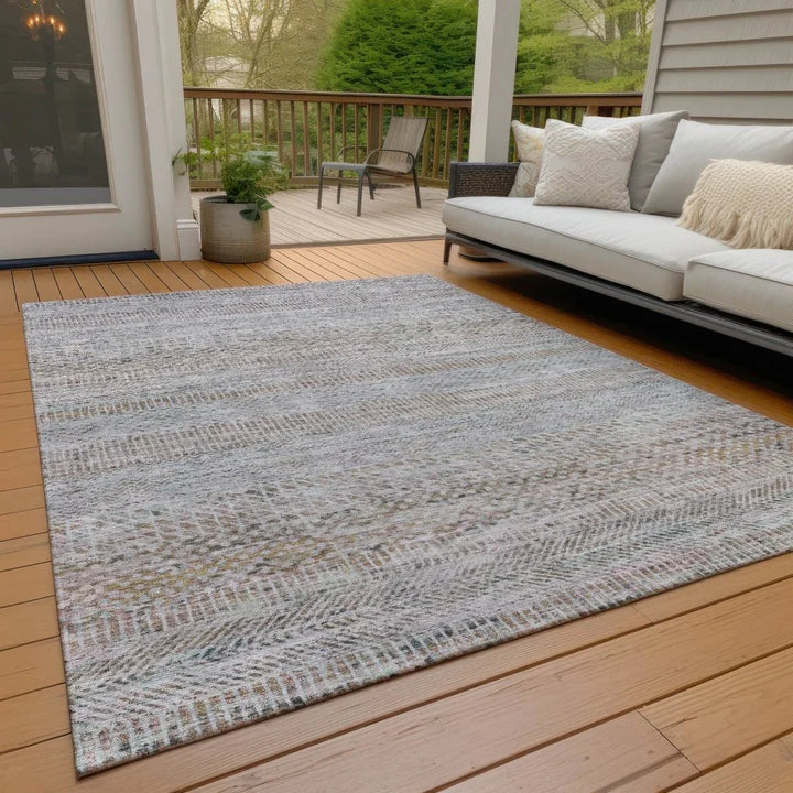 Viviennea Ivory Washable Indoor - Outdoor Rug - LOOMLAN - LOOMLAN Rugs - Outdoor Rugs