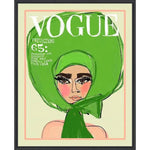 Vogue Green Artwork d Canvas With Floating