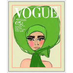 Vogue Green Artwork d Canvas With Floating