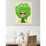 Vogue Green Artwork d Canvas With Floating