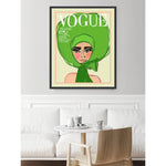 Vogue Green Artwork d Canvas With Floating