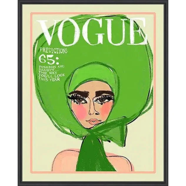 Vogue Green Artwork d Canvas With Floating - LOOMLAN - LOOMLAN - Canvas Art