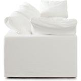 Willow 3PC Modular Sofa in White Linen Fabric