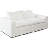 Willow 2PC Modular Sofa in White Linen Fabric