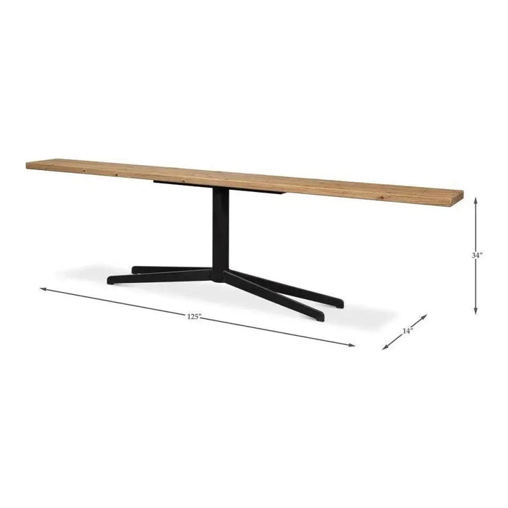 Wall Console Table Extra Long 125" Wide - LOOMLAN - Sarreid - Console Tables