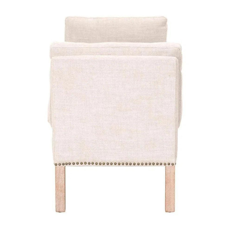 Warner Bench Bisque French Linen Natural