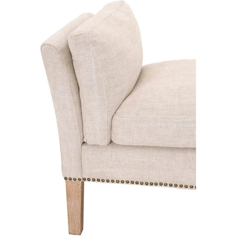 Warner Bench Bisque French Linen Natural