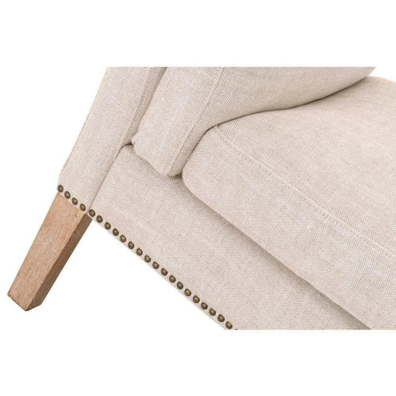 Warner Bench Bisque French Linen Natural