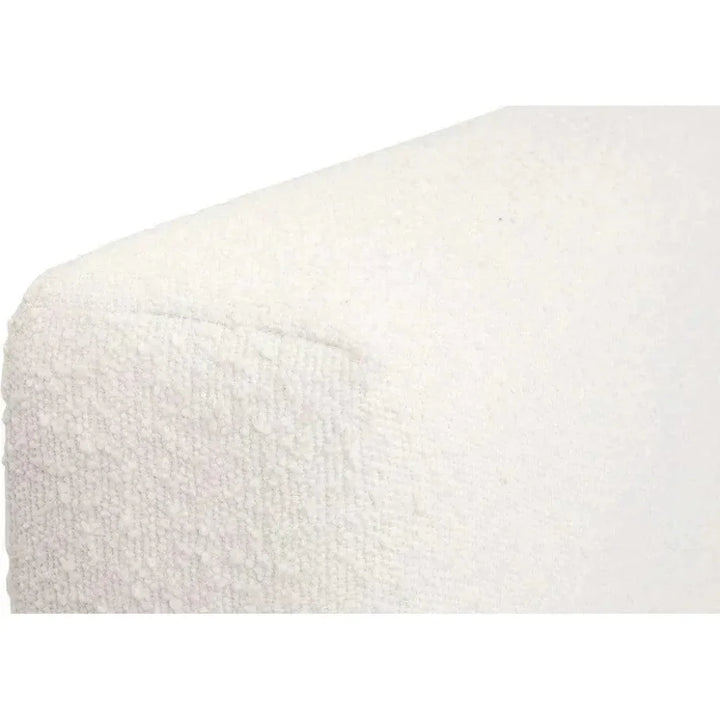 Warren White Boucle Bed With Storage - LOOMLAN - Essentials For Living - Beds