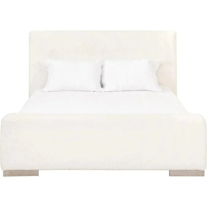 Warren White Boucle Bed With Storage - LOOMLAN - Essentials For Living - Beds