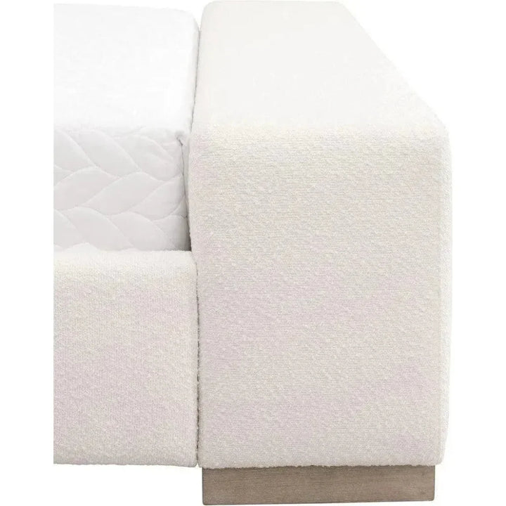 Warren White Boucle Bed With Storage - LOOMLAN - Essentials For Living - Beds